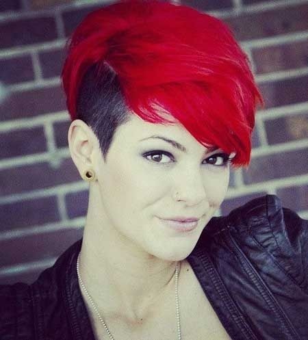 Hair color ideas for short hair: shave shave