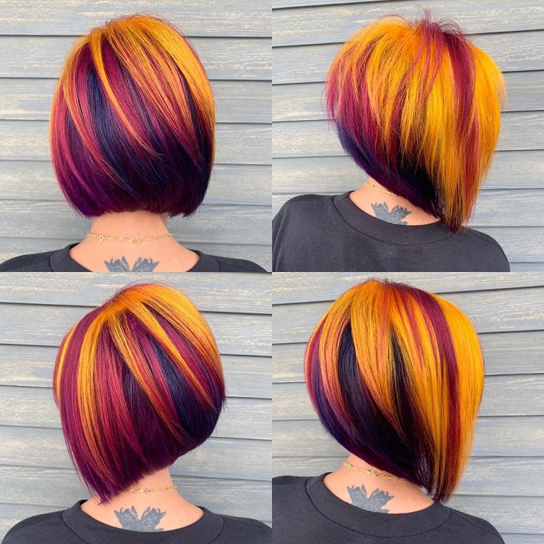 Hair color trends for short hair- short hair cut and hairstyle ideas from 2021