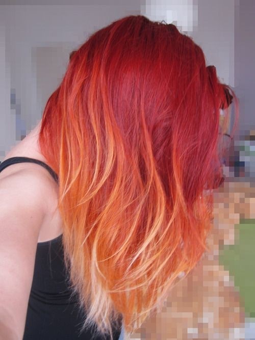 Hairstyles for soft hair - ombre hair hairstyle