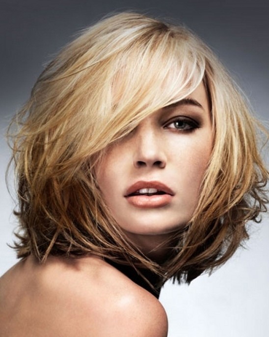 Hairstyles for medium length hair, shaving layers