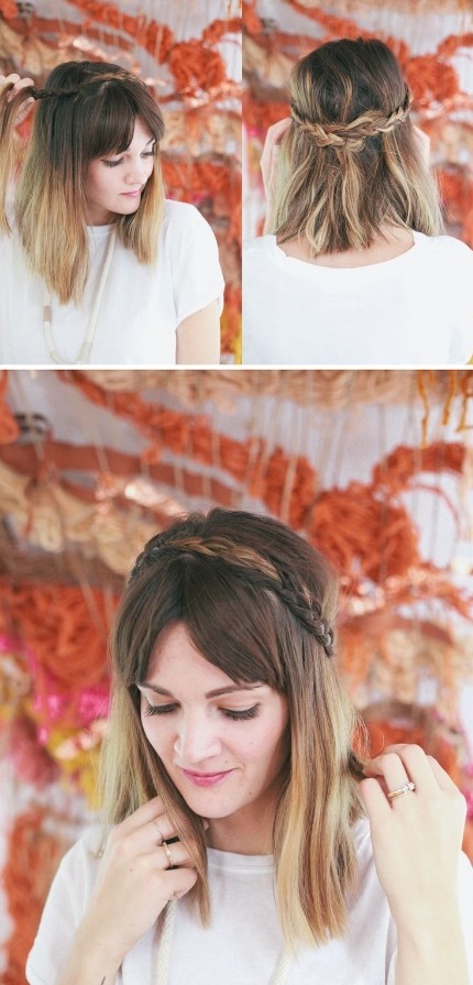 Half the climbing of the crown -the teaching of the medium hairstyle is easy