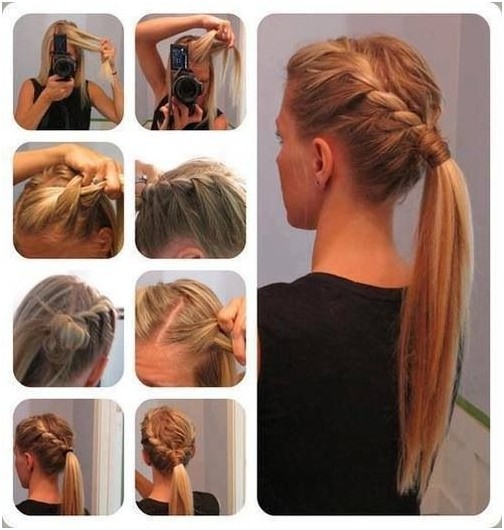 High -tail horsepower with braids: Summer hairstyle to autumn