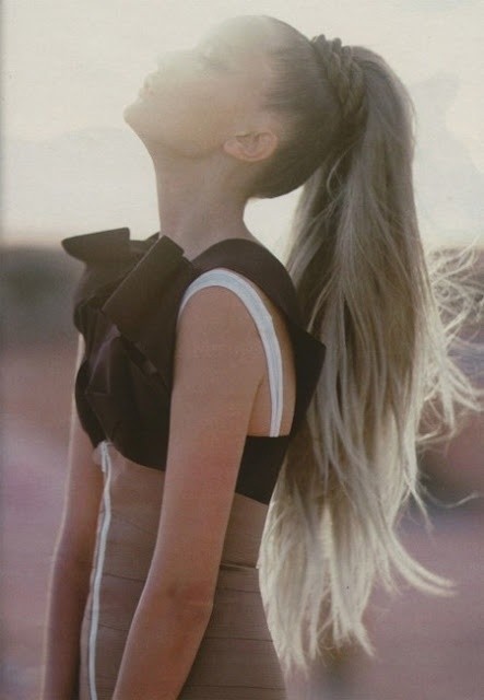 High horse tail styles for long hair: summer hairstyles