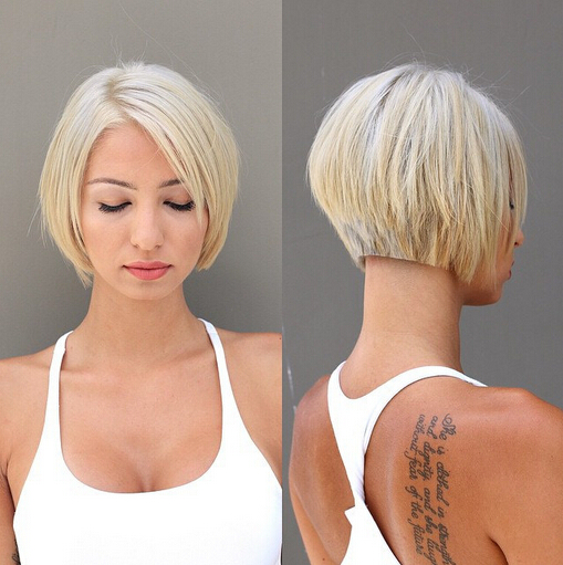 A hot and unconventional bob hairstyle for short hair that you can try and put a new bob style