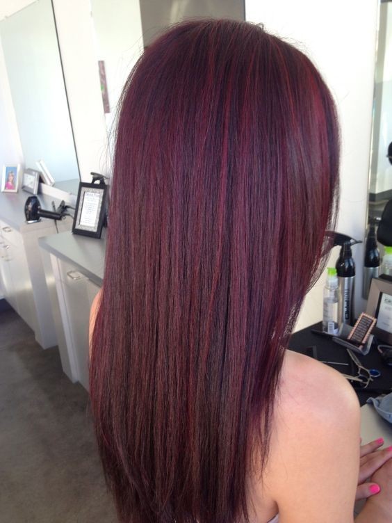 Dark red hair color - Mahogoni hair