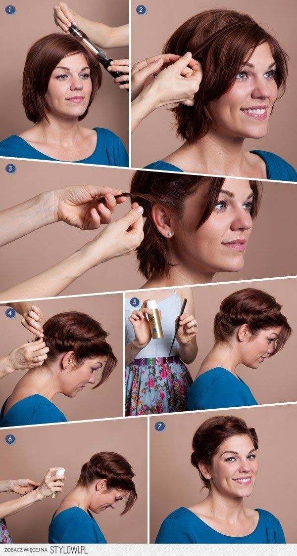 How to elegance: short hairstyle with short hair