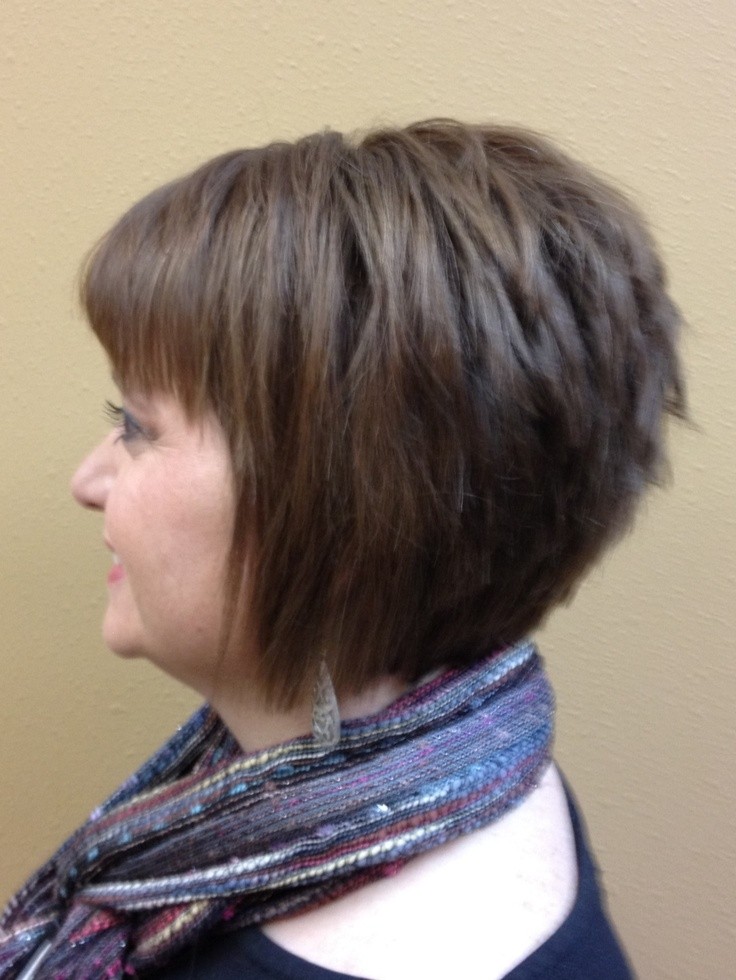 Inverted bob with the explosion: short hair styles