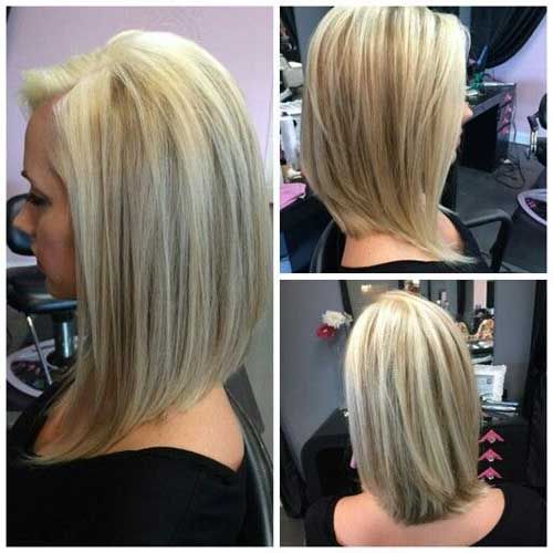 A long hairstyle inverted for women