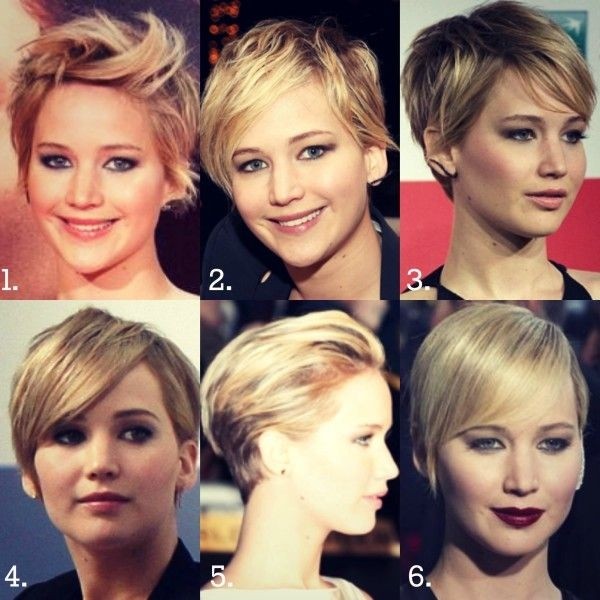 Short hair styles Jennifer Lawrence: Nice straight hair