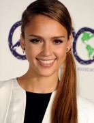 Jessica Alba Long tail ponytail 2013