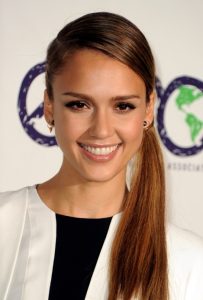 Jessica Alba Beautifully Trendy Long Ponytail Hairstyles