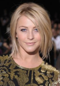 Julianne Hough Shoulder Length Bob Haircut for Straight Hair