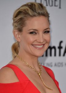 Kate Hudson Long Ponytail Hairstyle for Curly Hair