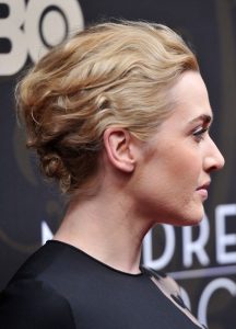 Kate Winslet Chignon Hairstyles for Wavy Hair