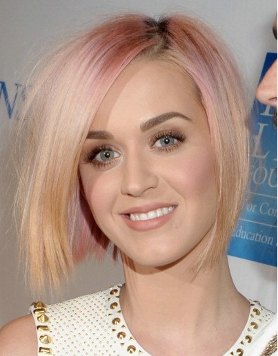 Katy Perry Short Bob Hairstyles 2012