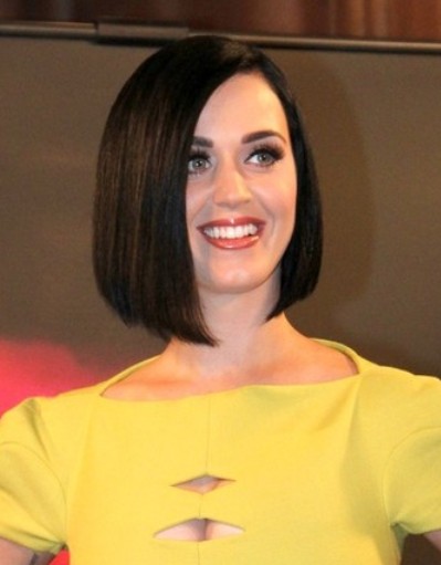 Katy Perry Short Straight Bob Hairstyle