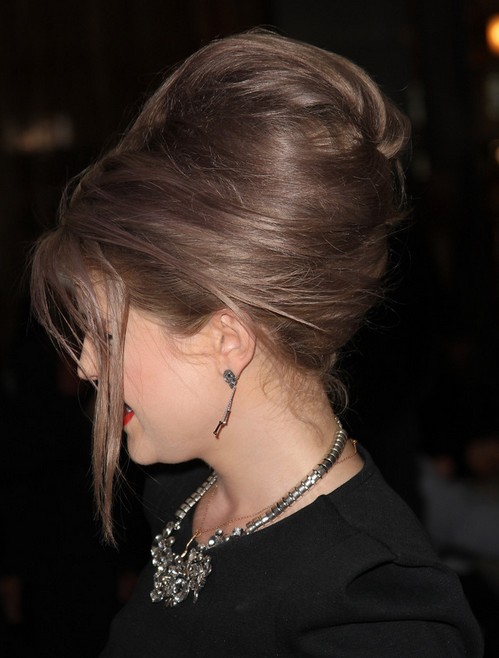 Kelly Osbourne Hairstyles: Bouffant Bun Updos