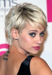Kimberly Wyatt Short Hairstyles: Layered Pixie Haircut