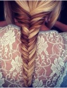 The appearance of lace, fish tail and straight hair