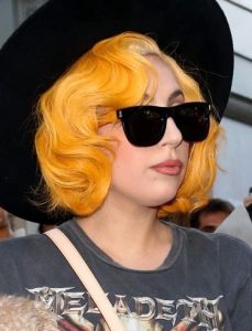 Lady Gaga Short Curly Hairstyles