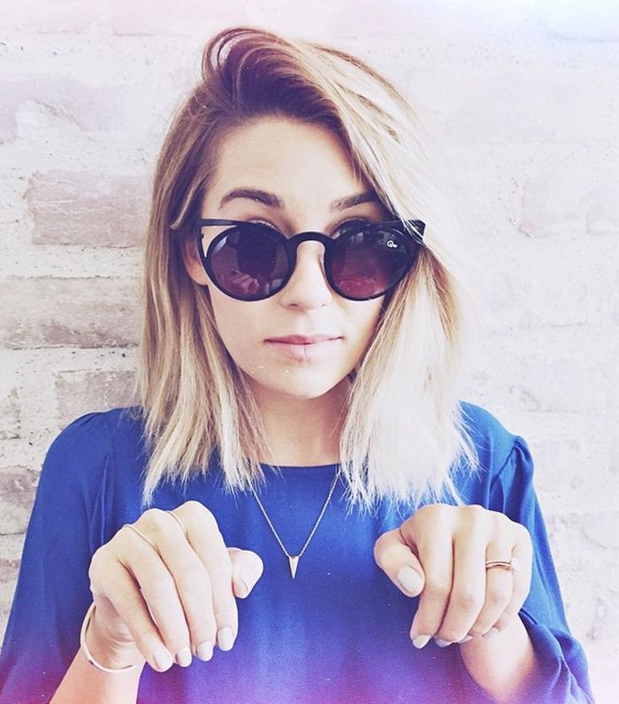 Lauren Conrad hairstyles - medium straight hair