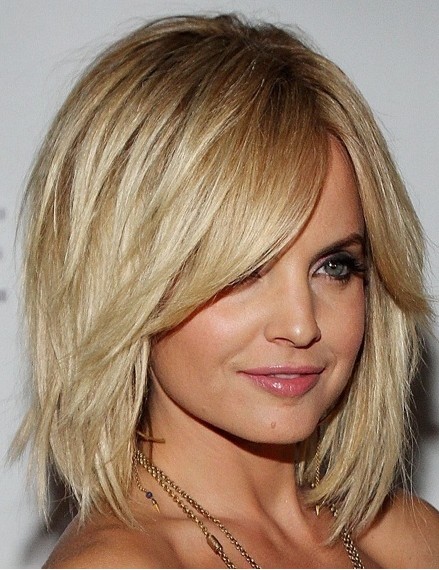 Layered bob with Heavy Fringe
