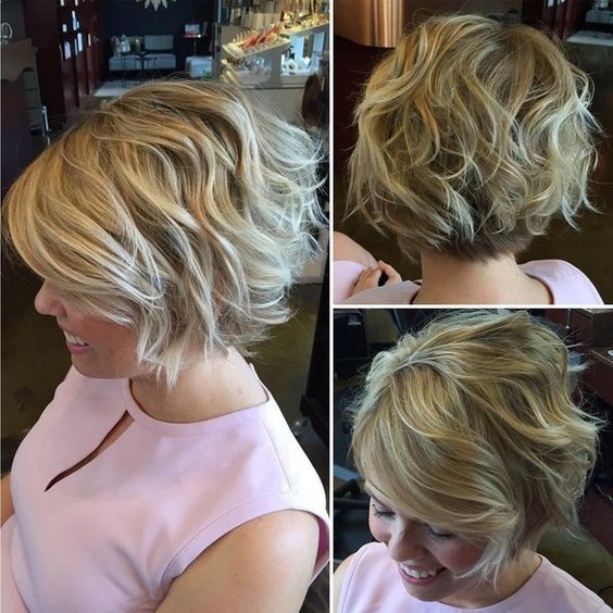 Layer, curly bob hair for women thick hair
