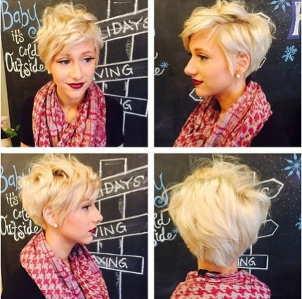 Short hairstyles with chaotic layers of soft discord hair