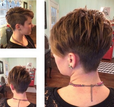 Cut the hair with layers with layers