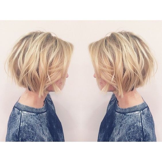 Layered, Short Bob Haircut - Balayage Short Hairstyles for Women