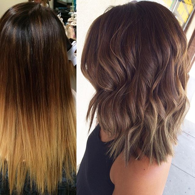 The shoulder layers are the length of hair bob with the waves