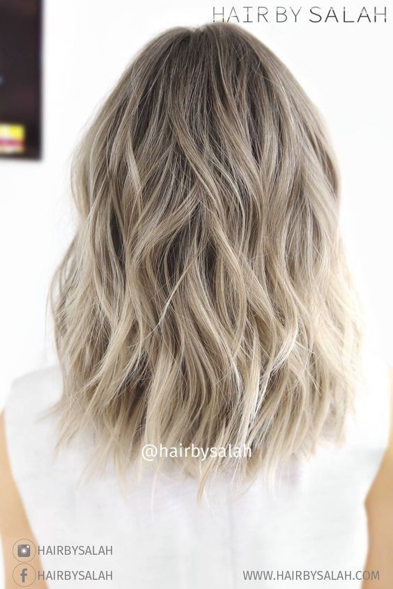 Balayage Light Ash blonde - Loop hair styles for thick hair 2017