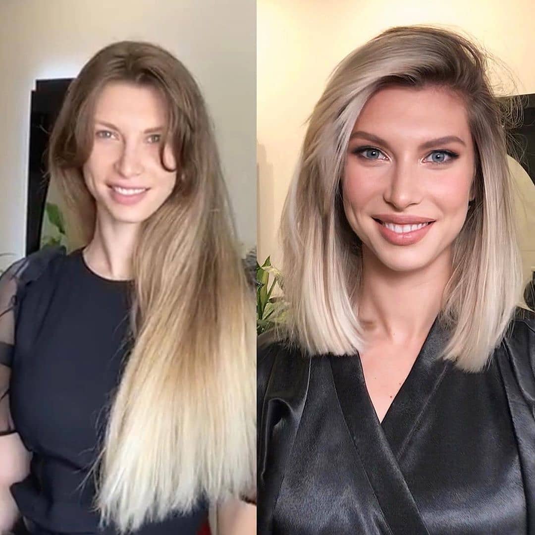 Hairstyle with straight hair - hairstyles and shoulder backgrounds in 2021