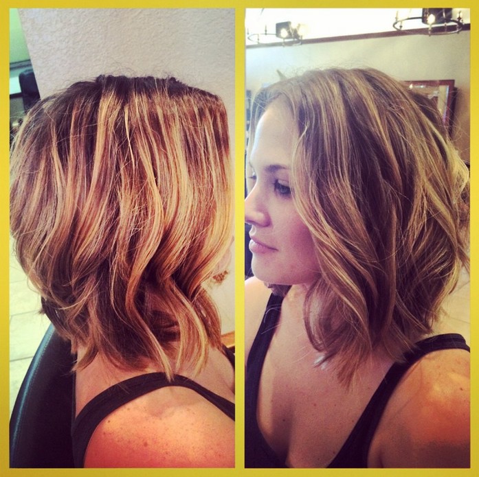 Long -fenger haircuts with waves