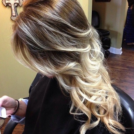 Touf curly hairstyles 2014: brown hair with Ashkar Al -Abarr