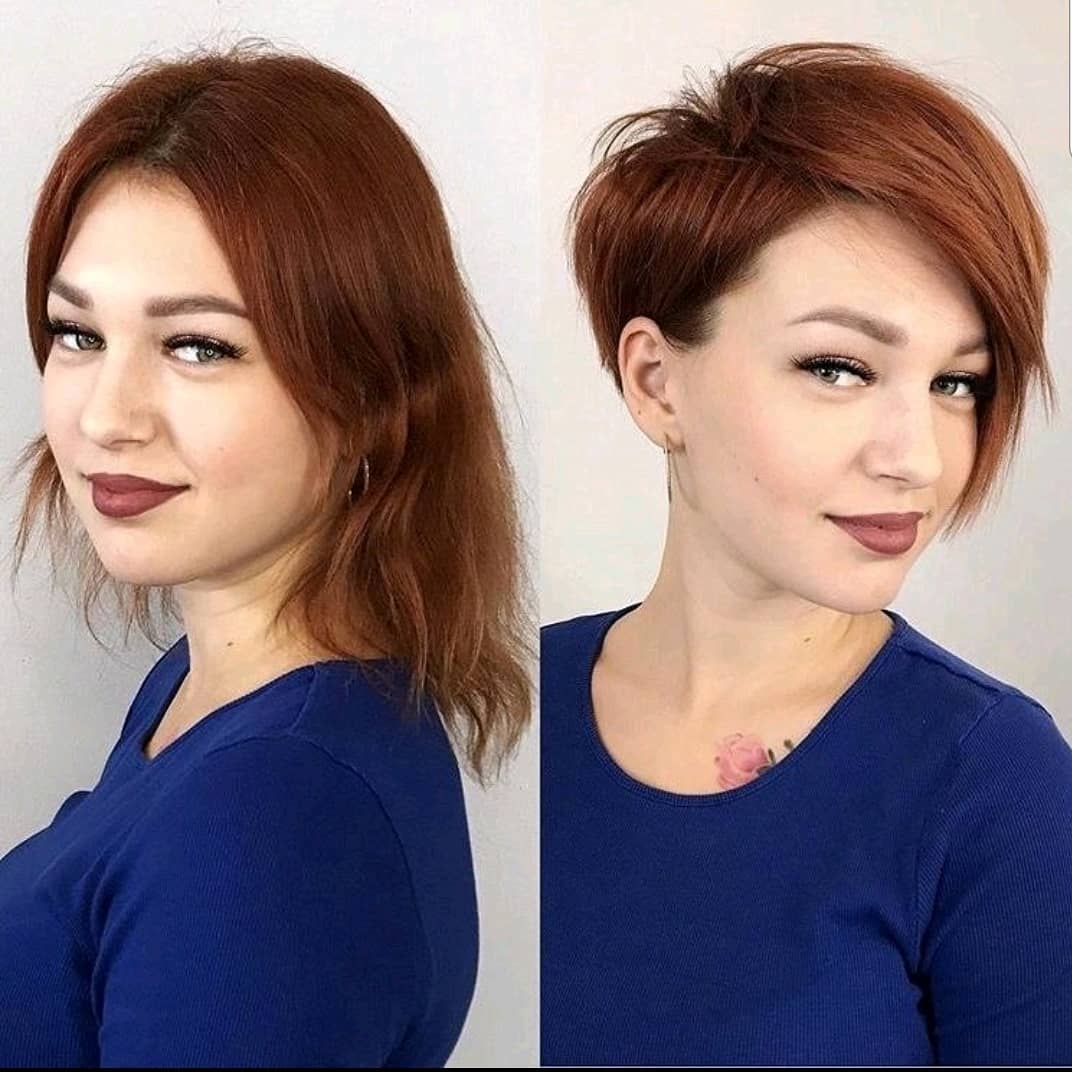 A long time ago to short haircuts before and after - the idea of a short female hairstyle