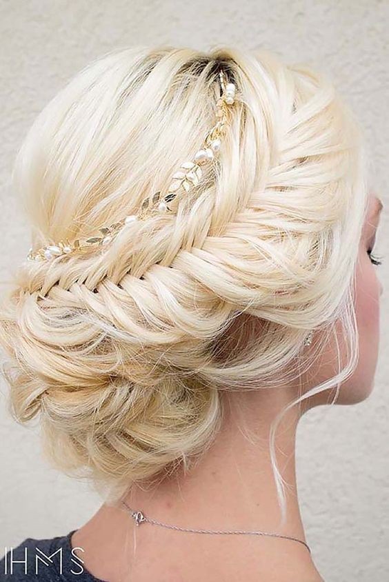 A loose French braid with updates