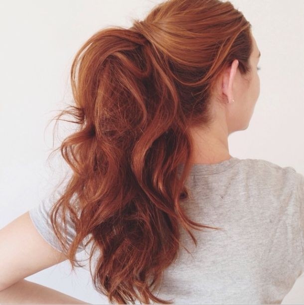 Loose horse tail hairstyle for long hair - fast and easy hairstyles for girls