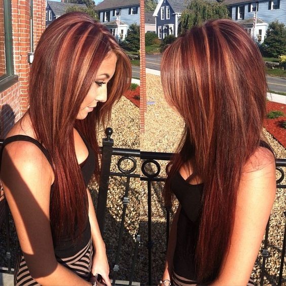 Mahawouni hair color, dimensional color, most prominent - hairstyles with long hair straight