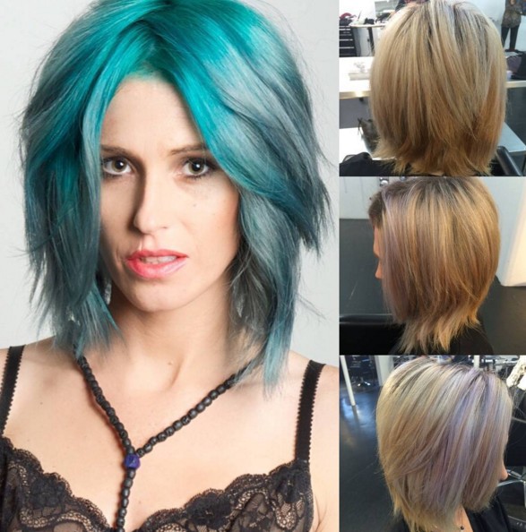 Medium Bob hair cutting