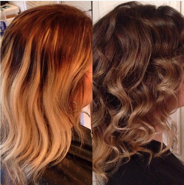 Medium hair style with curls