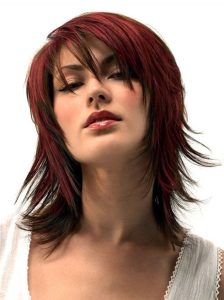 Medium Length Haircuts for Thick Hair: Red Hair Styles
