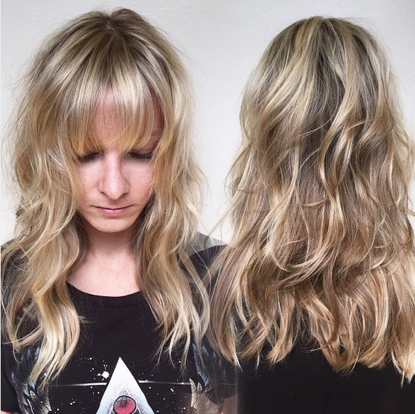 Medium length hairstyles with explosions