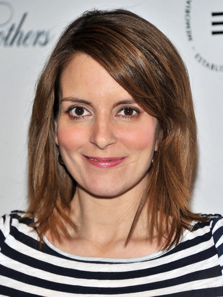 Textured Straight, Shoulder Length Hairstyles for fine Hair: Tina Fey Haircut
