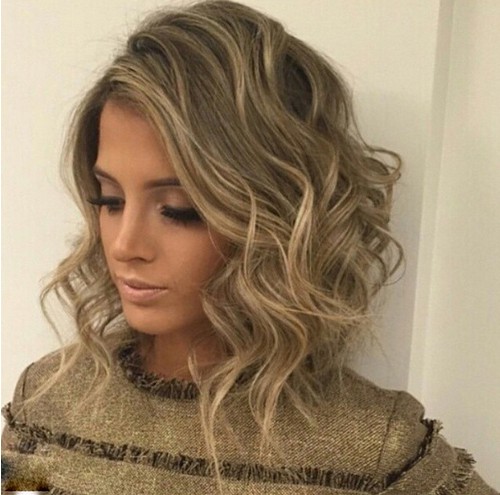 Long chaotic hairstyle bob