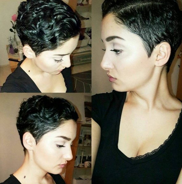 Sound hair cutting, curly baki