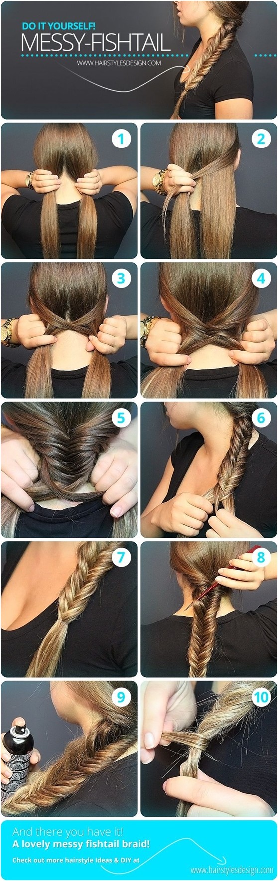 My chaotic tail braid: chaos: loud loose hairstyles