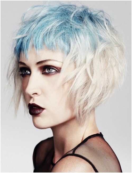 Messy, Short Layered Hair Styles: Ombre Hairstyles