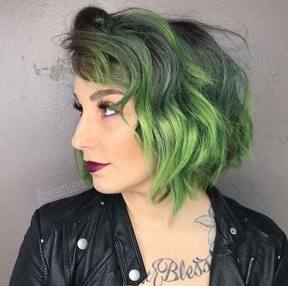 Cutting, muller, messy, evergreen color