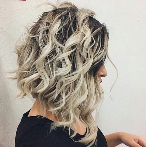 Successful wavy hair style